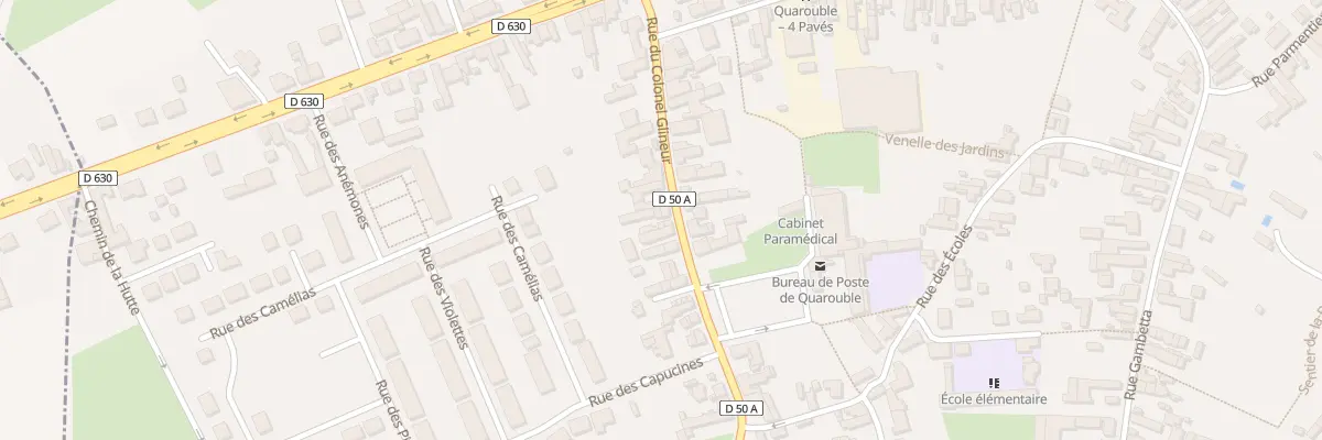 Plan du 87 Rue du Colonel Glineur à Quarouble