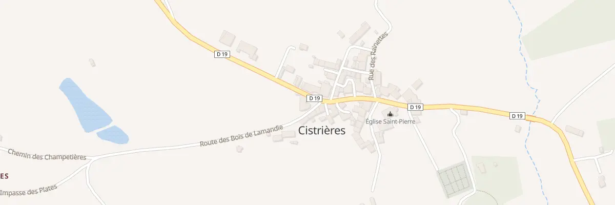 Plan du 5040 Le Bourg à Cistrières