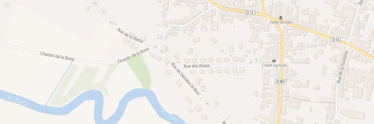 Plan du 18 Rue des Roses à Crécy-sur-Serre