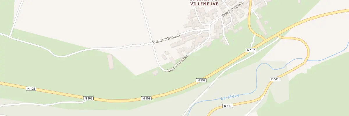 Plan du 8 Rue du Roucher à Sainte-Eugénie-de-Villeneuve