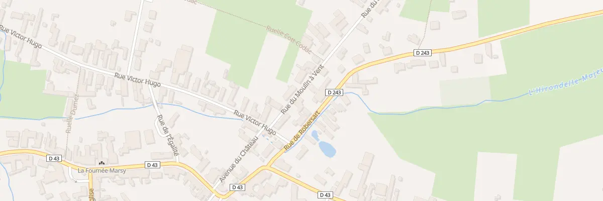 Plan du 8 Rue du Moulin à Vent à Bousies