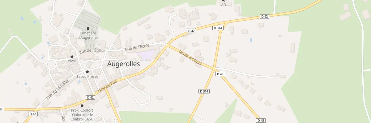 Plan du 6 Rte d’Olmet à Augerolles