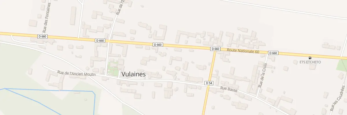Plan du 9002 Rte Nationale 60 à Vulaines