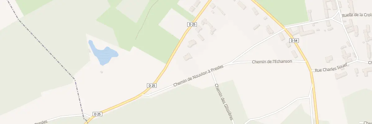 Plan du 23 Rte de Nouvion à Presles-et-Thierny