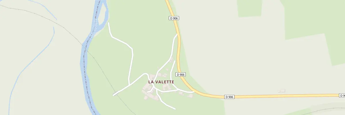 Plan du 5390 La Valette à Olliergues
