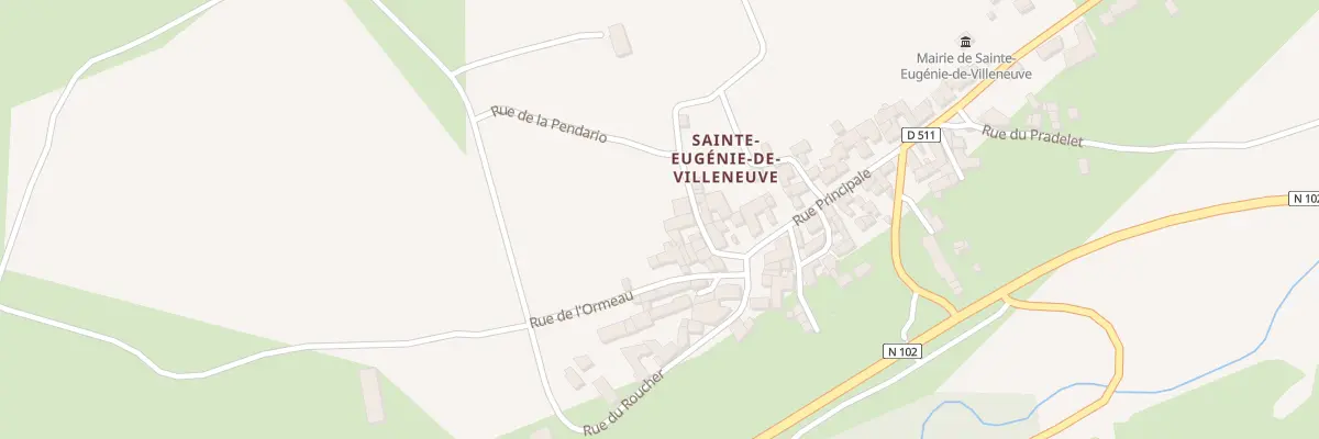 Plan du 5 Rue de la Garde à Sainte-Eugénie-de-Villeneuve