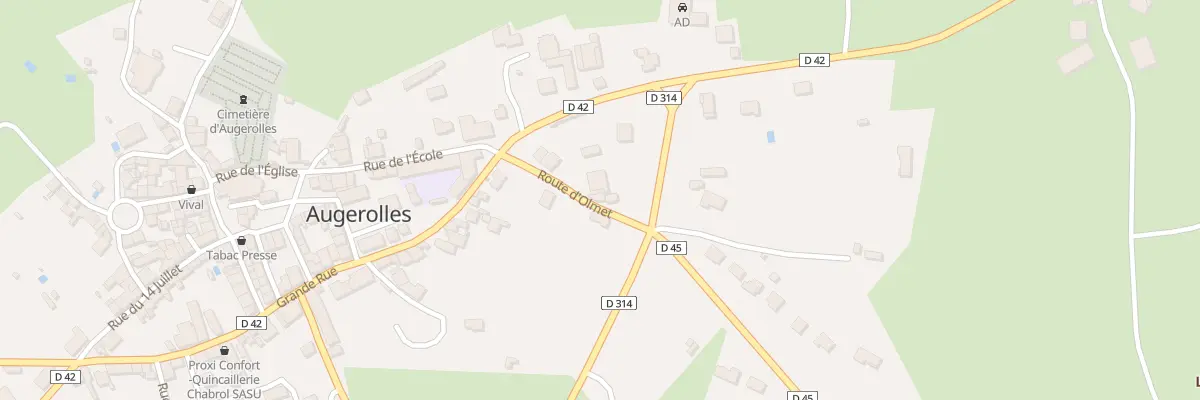Plan du 7 Rte d’Olmet à Augerolles