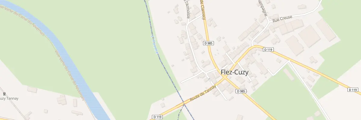 Plan du 4 Le Bourg à Flez-Cuzy