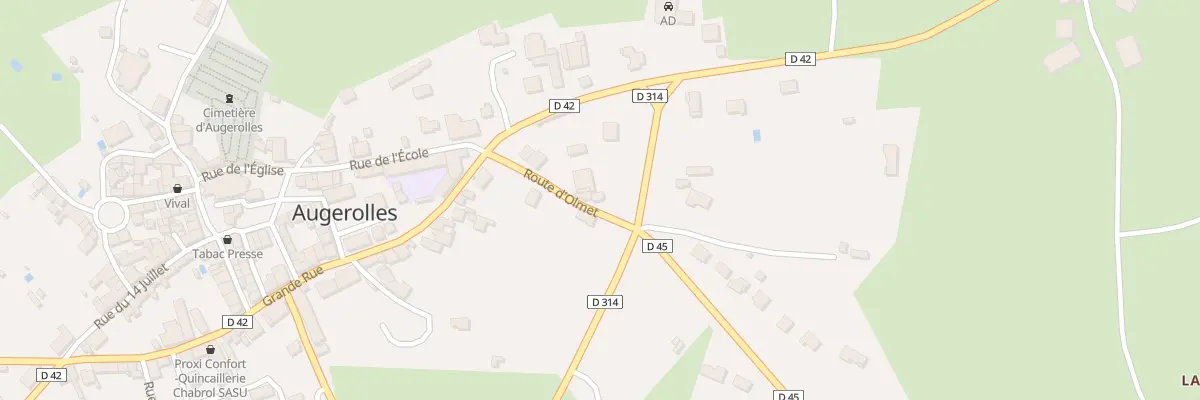 Plan du 9 Rte d’Olmet à Augerolles