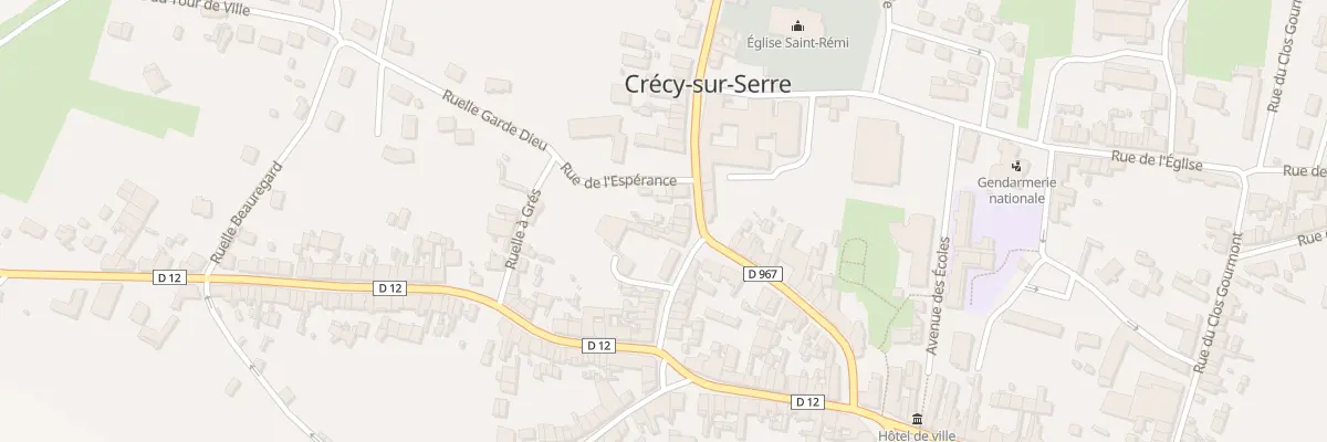 Plan du 1 Rue du General Patton à Crécy-sur-Serre