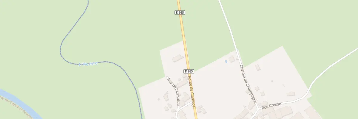 Plan du 36 Le Bourg à Flez-Cuzy