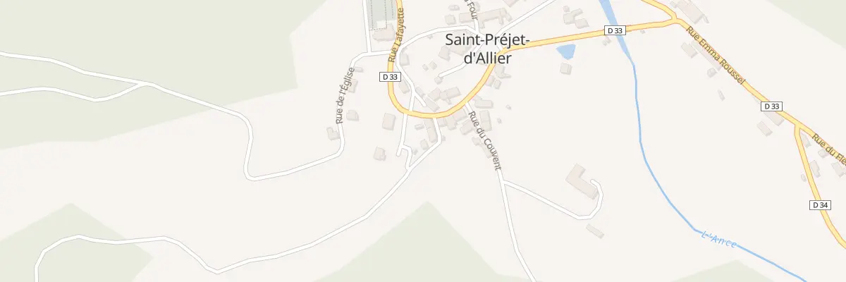 Plan du 42 Rue d’Apcher à Saint-Préjet-d’Allier