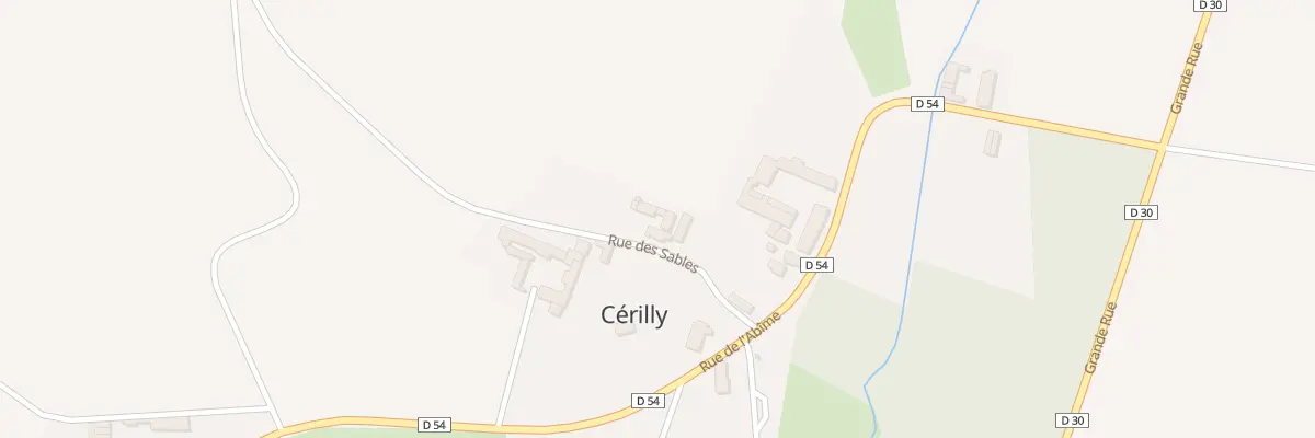 Plan du 6 Rue des Sables à Cérilly