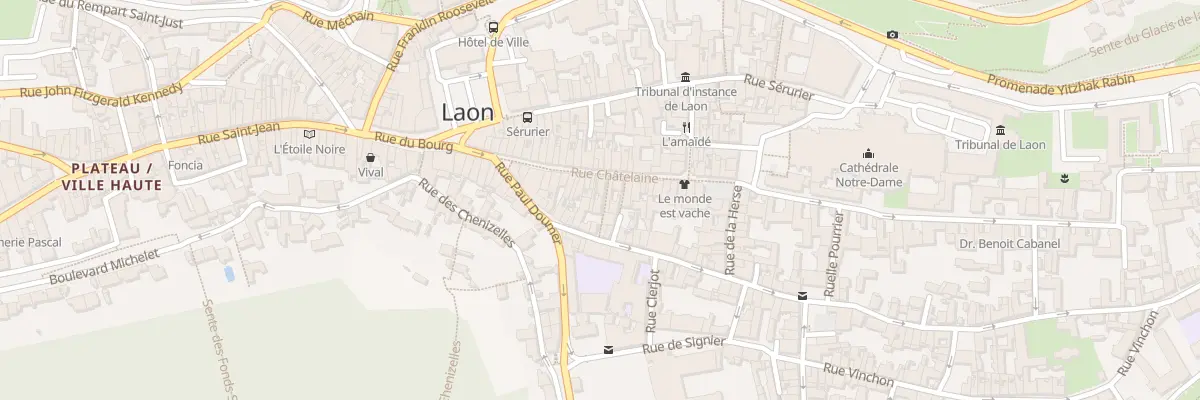 Plan du 34 Rue Chatelaine à Laon