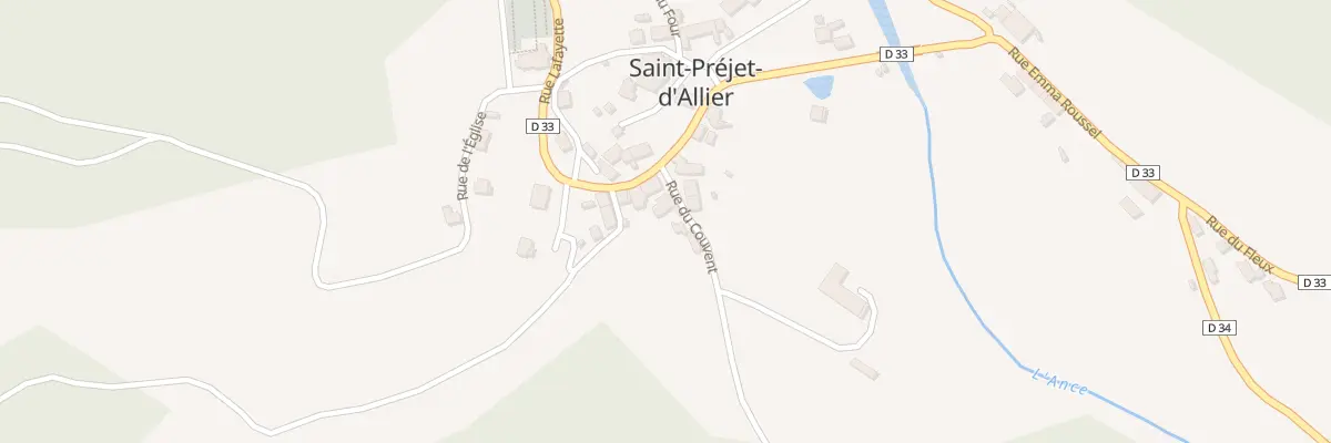 Plan du 44 Rue du Couvent à Saint-Préjet-d’Allier