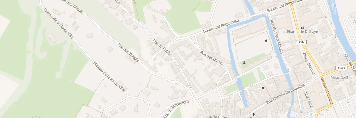 Plan du 100 Rue de Robbé à Guise