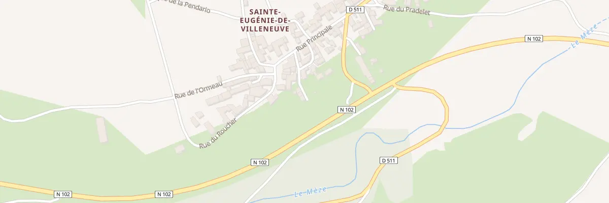 Plan du 6 Rue de Pompeigne à Sainte-Eugénie-de-Villeneuve