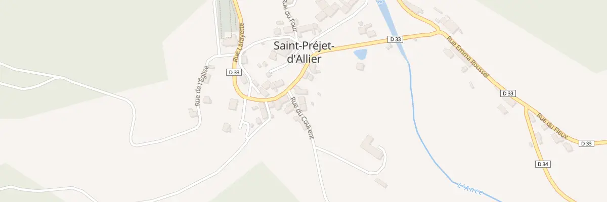 Plan du 15 Rue du Couvent à Saint-Préjet-d’Allier
