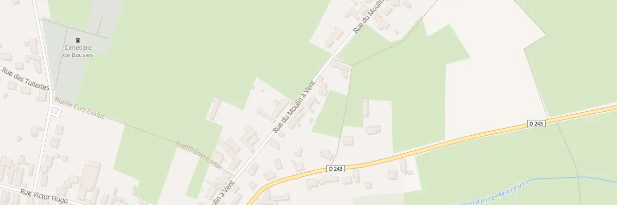 Plan du 28 Rue du Moulin à Vent à Bousies