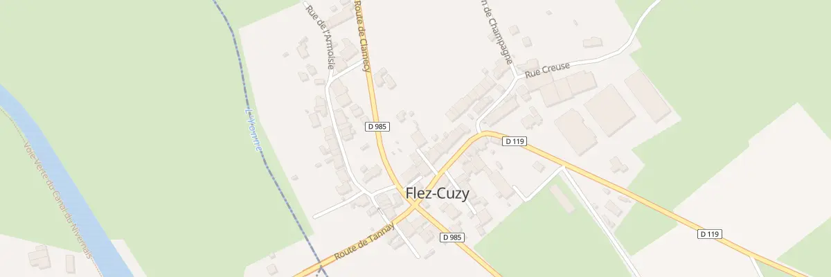 Plan du 42 Le Bourg à Flez-Cuzy