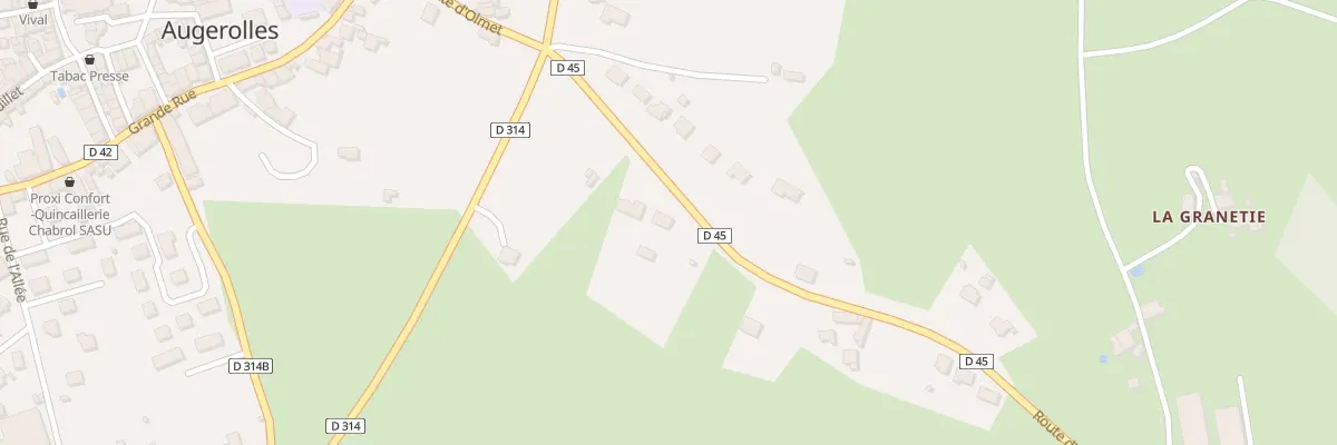 Plan du 24 Rte d’Olmet à Augerolles