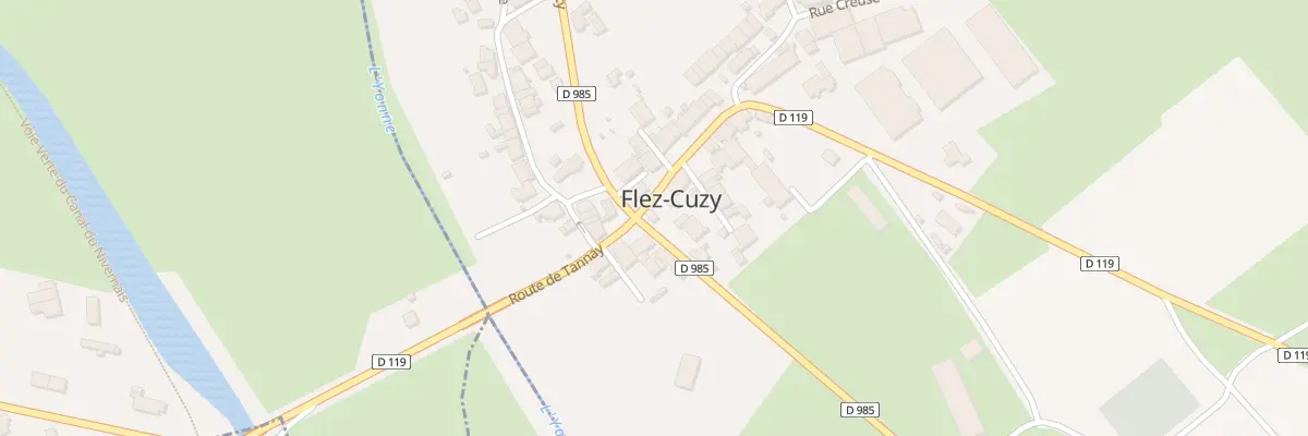 Plan du 7 Rte de Corbigny à Clamecy