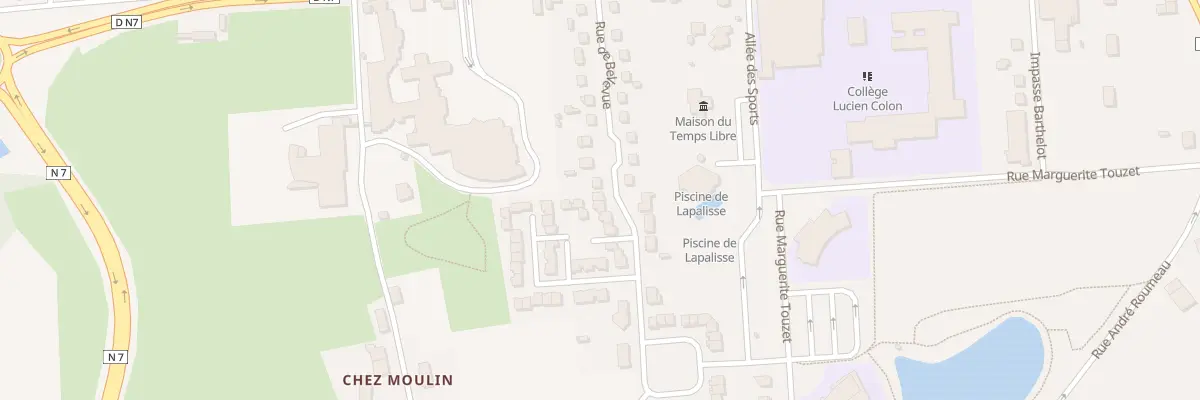 Plan du 20 Rue Bellevue à Lapalisse