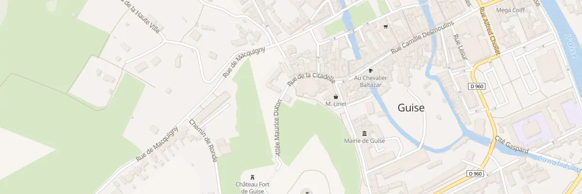 Plan du 79 Rue de la Citadelle à Guise