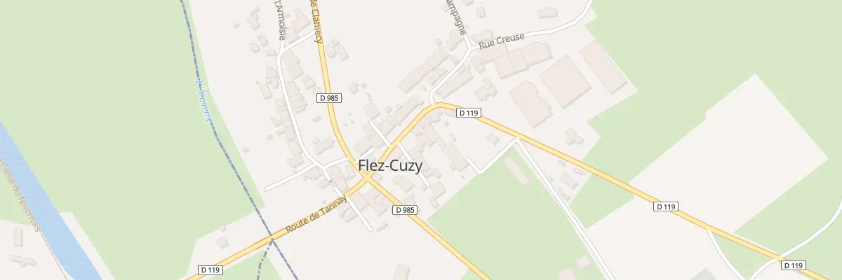 Plan du 79 Le Bourg à Flez-Cuzy