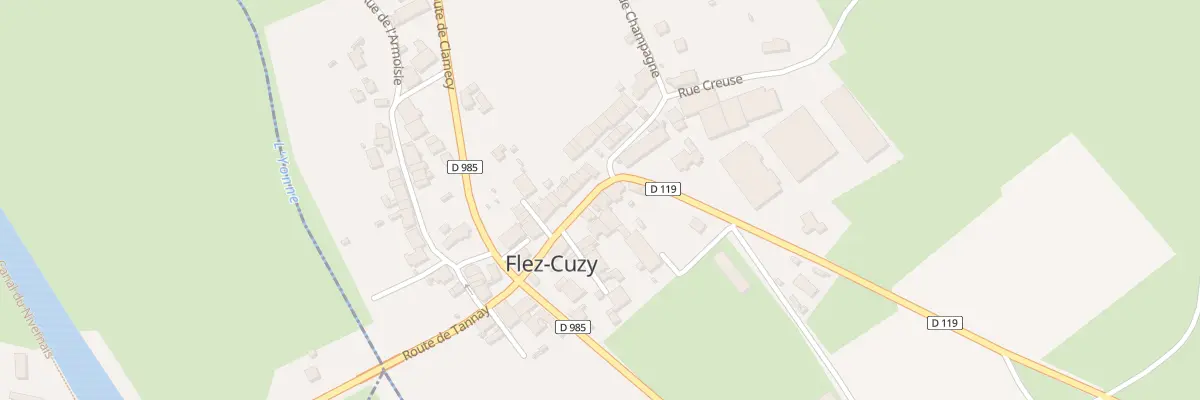 Plan du 7 Rte de Nuars à Flez-Cuzy