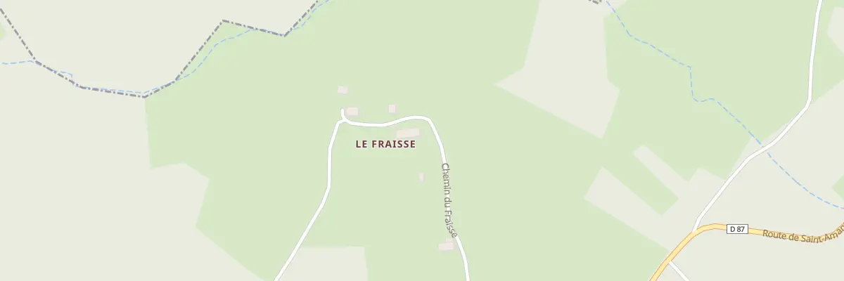 Plan du 5002 Le Fraisse à Chambon-sur-Dolore
