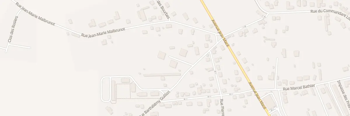Plan du 23 Rue Barthélémy Guillon à Lapalisse
