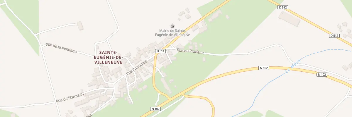 Plan du 5068A Le Bourg à Sainte-Eugénie-de-Villeneuve