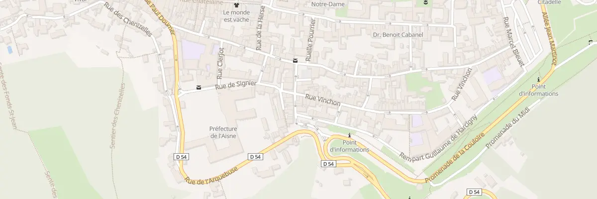 Plan du 2 Rue Vinchon à Laon