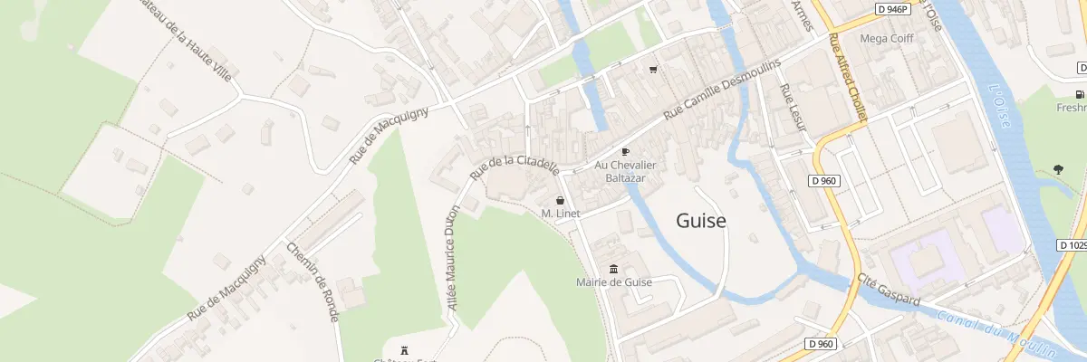 Plan du 5 Rue de la Citadelle à Guise