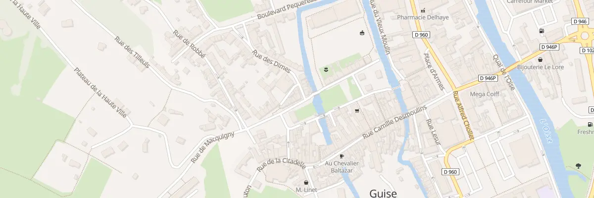 Plan du 6 Pl de la Poterne à Guise