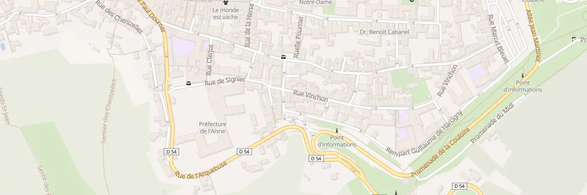 Plan du 6 Rue Vinchon à Laon