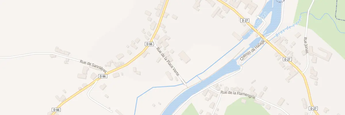 Plan du 3T Rue de la Place Verte à Hannapes