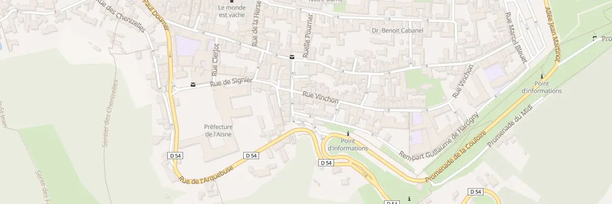 Plan du 8 Rue Vinchon à Laon