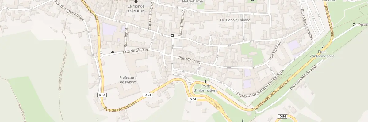 Plan du 10 Rue Vinchon à Laon