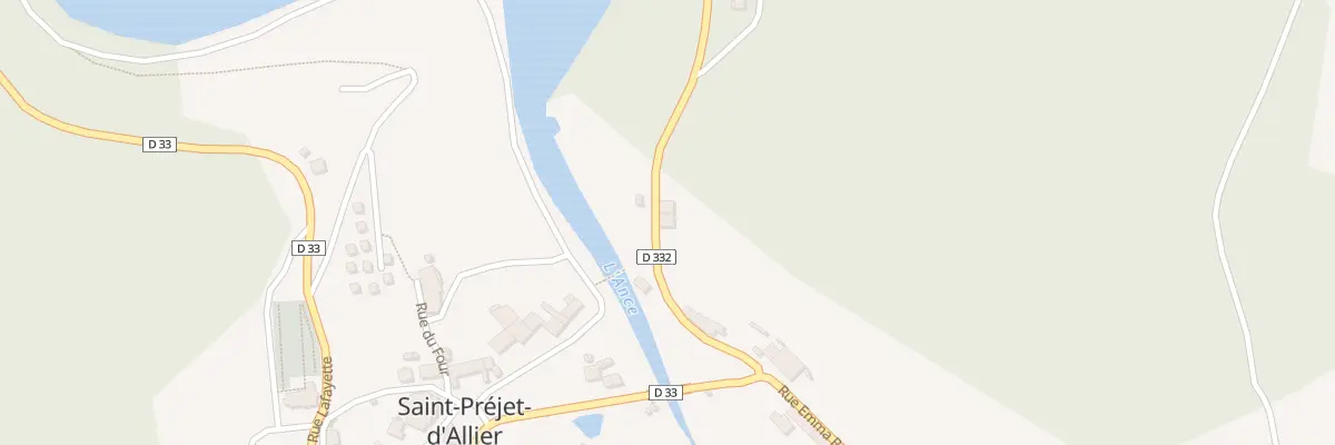 Plan du 136 Rte du Puy à Saint-Préjet-d’Allier