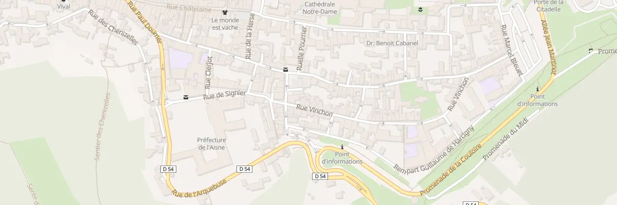 Plan du 3 Rue Vinchon à Laon