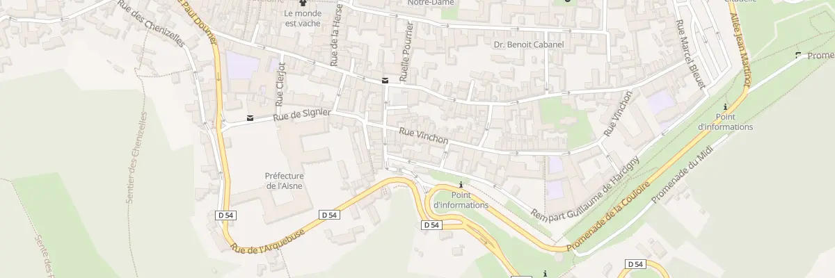 Plan du 12 Rue Vinchon à Laon