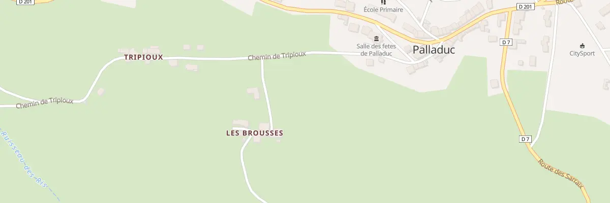 Plan du 5054 Les Brousses à Palladuc