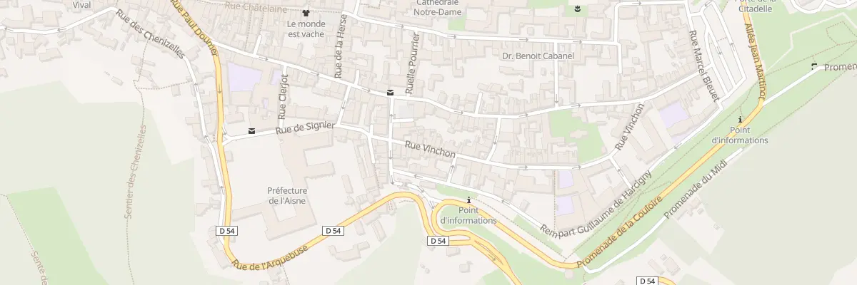 Plan du 7 Rue Vinchon à Laon