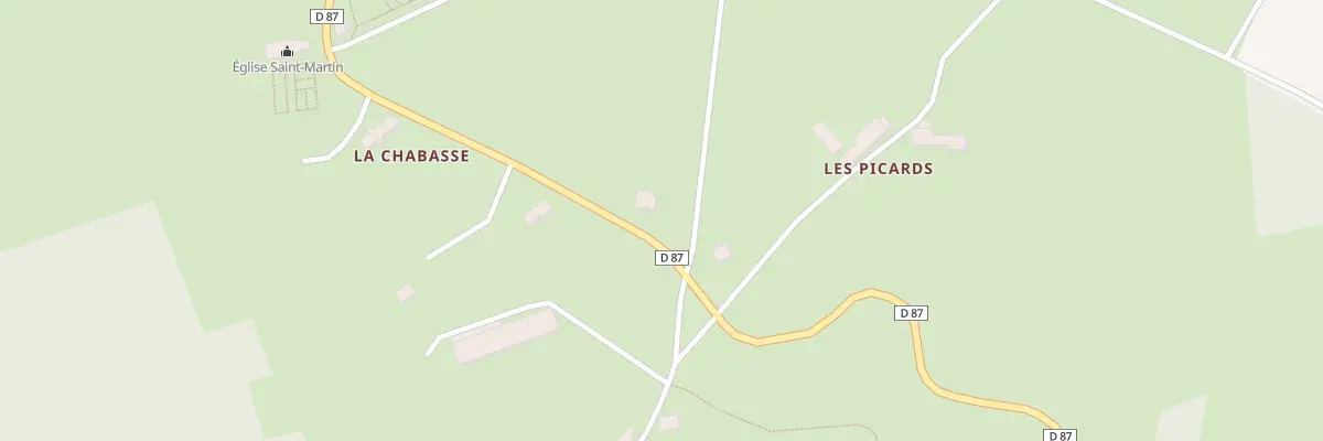 Plan du 5522A La Chabasse Sud à Olliergues
