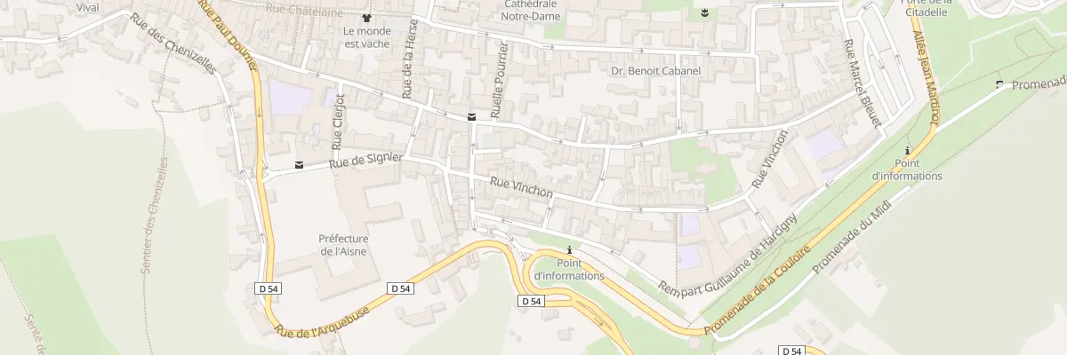 Plan du 11 Rue Vinchon à Laon