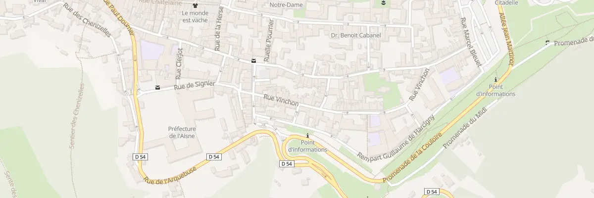 Plan du 13 Rue Vinchon à Laon