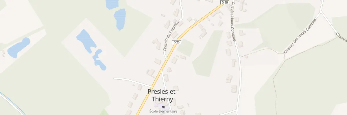 Plan du 4 Gr La Grand Rue à Presles-et-Thierny