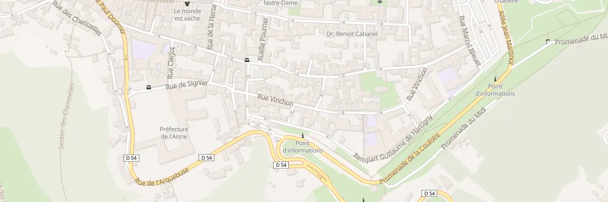 Plan du 21 Rue Vinchon à Laon